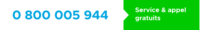 Service & appel gratuits 0 800 005 944