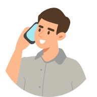 Icone représentant un homme au téléphone